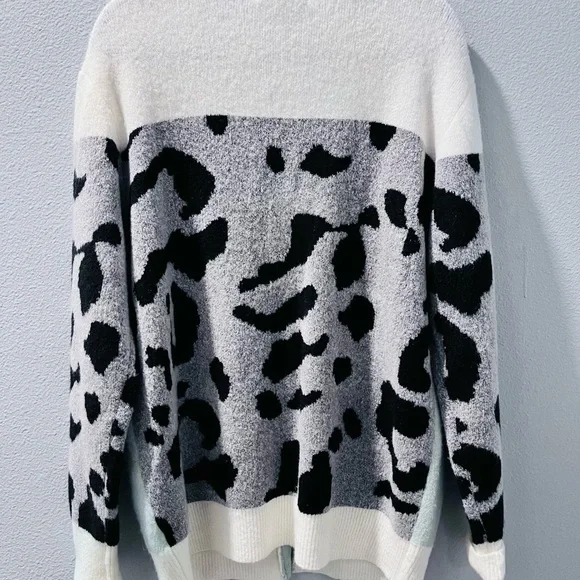 Amoli Funky Women’s Cardigan Blue, Blsck, White Size Large Tiger Print - Picture 5 of 7